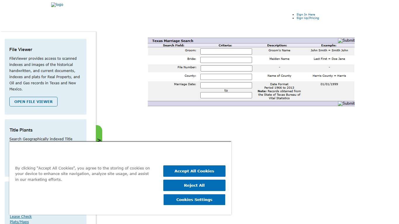Texas Marriage Records Search County Records for Marriage License Documents CourthouseDirect.com